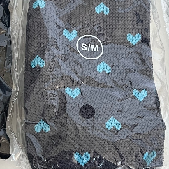 SOCK Bundle HEART Pattern Support Compression Socks Hearts & Plain S/M 3 pr - Picture 2 of 4